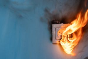 residential power point fault causes fire