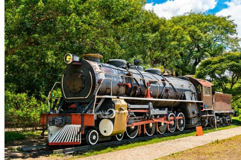 You'll see restored trains at the DownsSteam tourist railway and Museum